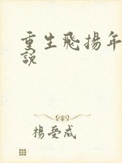 重生飞扬年代小说