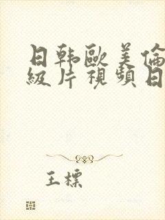 日韩欧美伦理一级片视频日韩一区二区