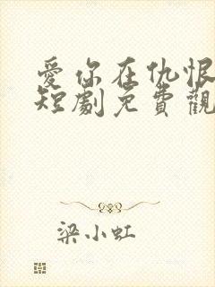 爱你在仇恨尽头短剧免费观看封面