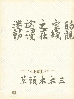 迷途之家的姐姐动漫在线观看第二季