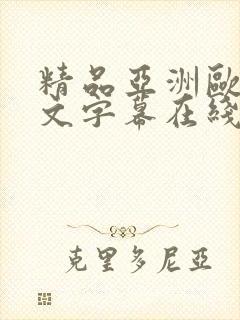 精品亚洲欧美中文字幕在线看