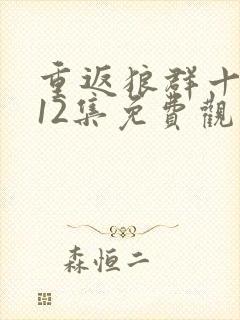 重返狼群十周年12集免费观看