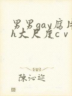 男男gay腐片h大尺度cⅴ