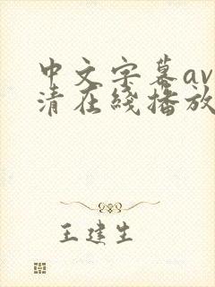 中文字幕av高清在线播放