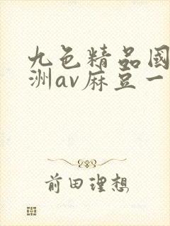 九色精品国产亚洲av麻豆一