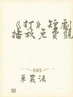 《打》短剧全集播放免费观看