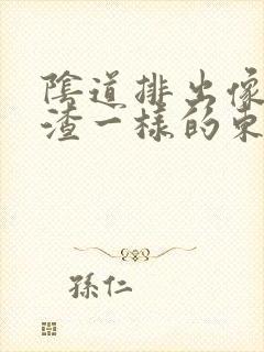 阴道排出像豆腐渣一样的东西是什么情况