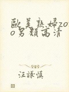 欧美熟妇zozo另类高清