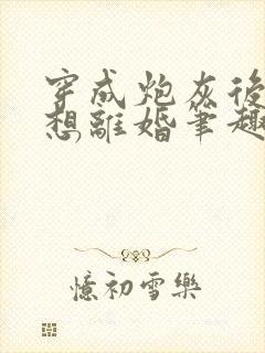 穿成炮灰后我只想离婚笔趣阁