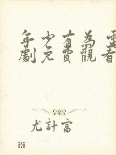 年少有为 电视剧免费观看封面