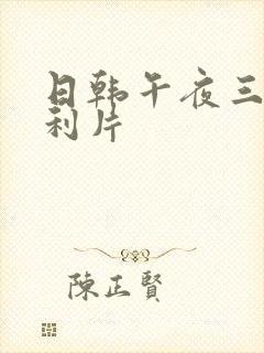 日韩午夜三级福利片