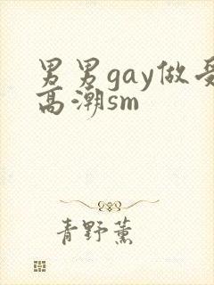 男男gay做受高潮sm