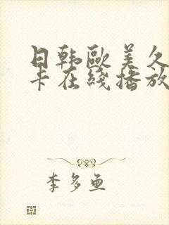 日韩欧美久久不卡在线播放