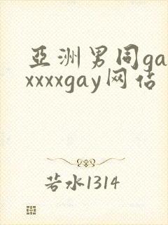 亚洲男同gayxxxxgay网站