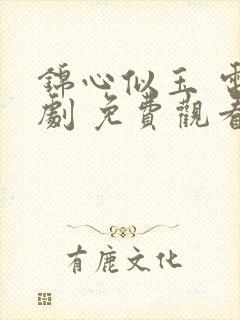 锦心似玉 电视剧 免费观看