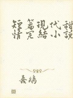 短篇现代甜宠言情完结小说