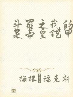 斗罗之我的武魂是帝皇铠甲小说