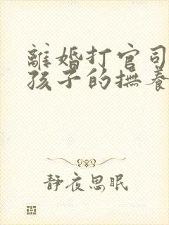 离婚打官司争取孩子的抚养权