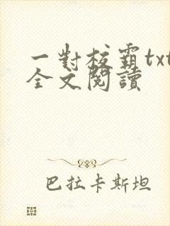一对校霸txt全文阅读封面