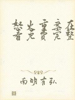 怒火重案在线观看免费完整版国语版