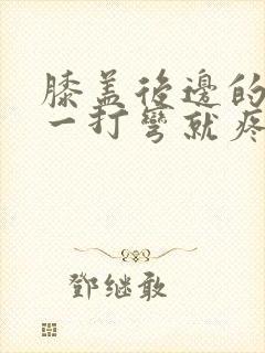 膝盖后边的腿窝一打弯就疼