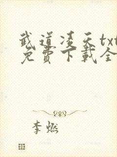 武道凌天txt免费下载全本