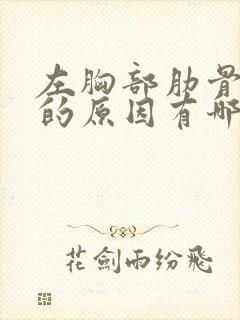 左胸部肋骨隐痛的原因有哪些