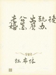 老公出轨后提离婚怎么办封面