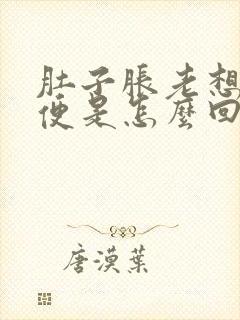 肚子胀老想上小便是怎么回事封面