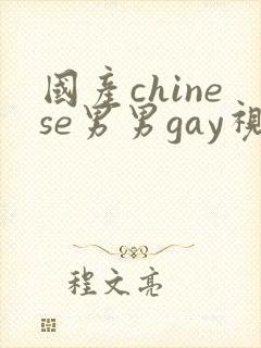 国产chinese男男gay视频网封面