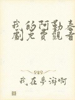 我的阿勒泰电视剧免费观看封面