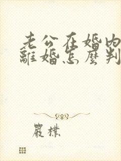 老公在婚内出轨离婚怎么判