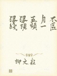 狠狠五月不卡在线视频一区二区三区