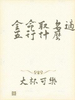 金命取名适合用五行什么