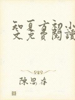 知夏方初小说全文免费阅读最新章节