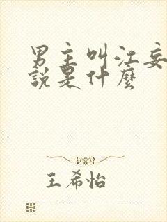 男主叫江妄的小说是什么