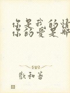 你是我的情我是你的爱是哪首歌