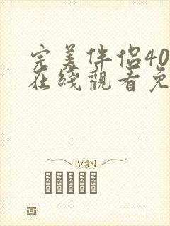 完美伴侣40集在线观看免费完整版高清封面