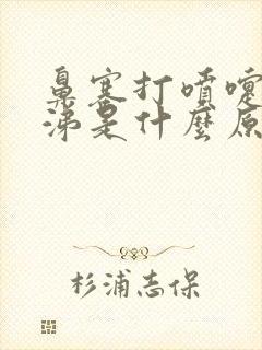 鼻塞打喷嚏流鼻涕是什么原因引起的封面