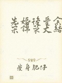 先婚后爱余慧慧宋锦荣大结局封面