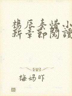 杨辰秦惜小说最新章节阅读