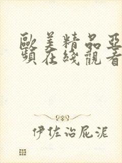 欧美精品亚洲视频在线观看