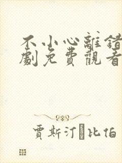 不小心离错婚短剧免费观看