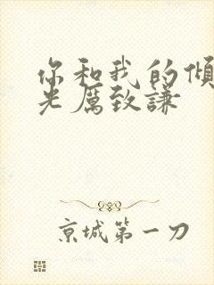 你和我的倾城时光厉致谦封面