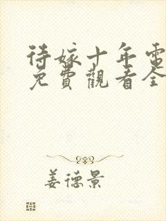 待嫁十年电视剧免费观看全集