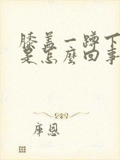 膝盖一蹲下就疼是怎么回事