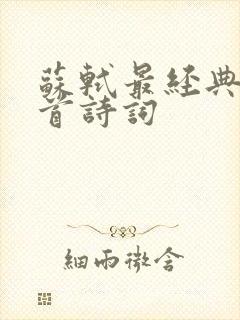 苏轼最经典的十首诗词