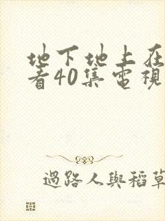 地下地上在线观看40集电视剧