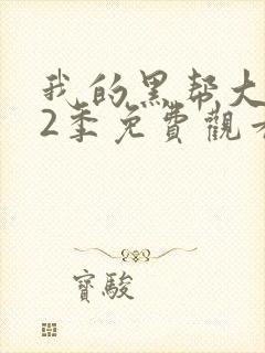 我的黑帮大佬第2季免费观看高清版下