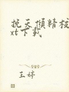 挽天倾精校版txt下载封面